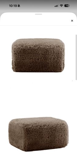 Plush Ottoman XL