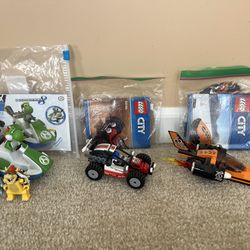 Set of Legos and K’Nex sets