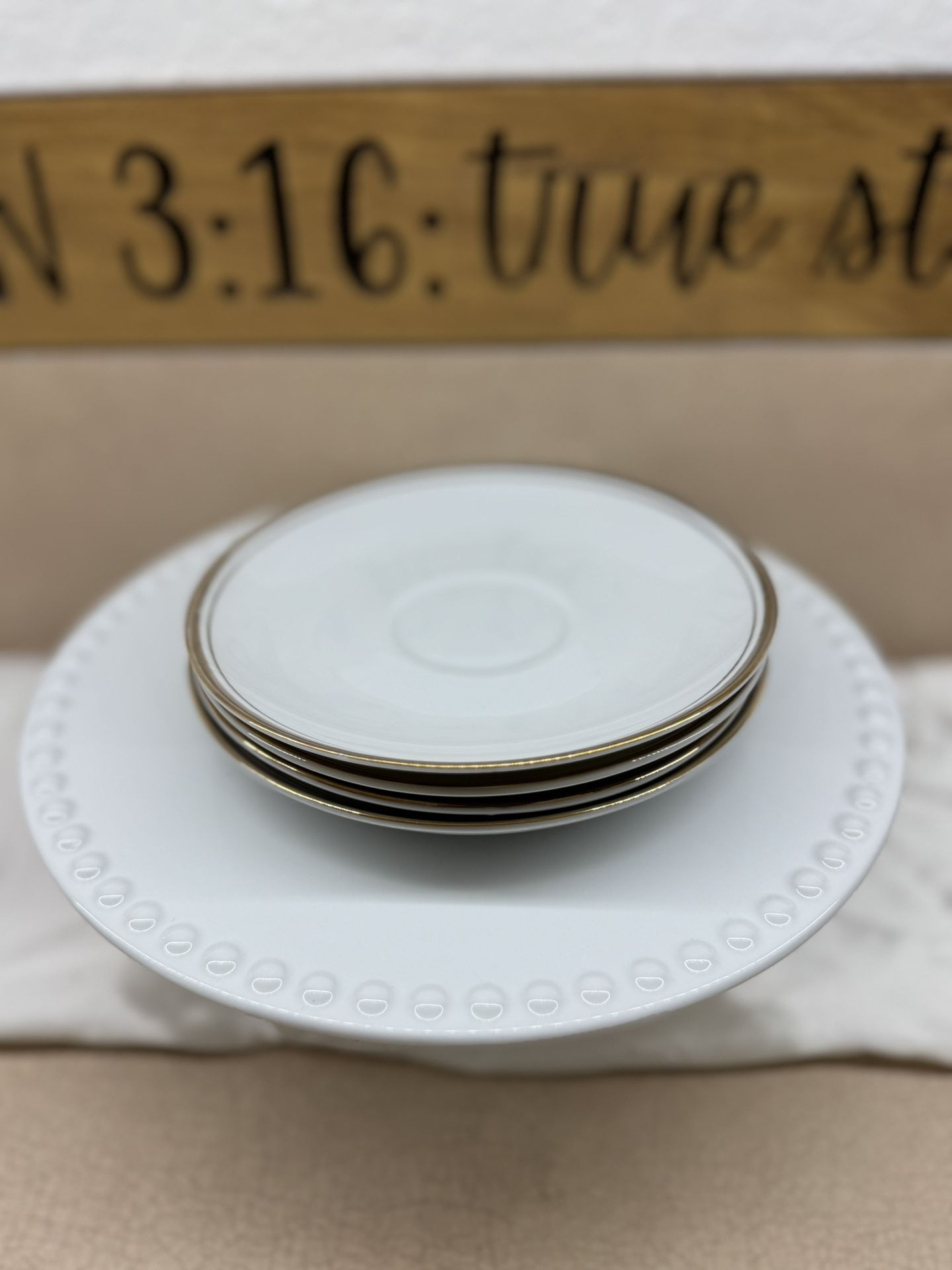 4 Royalton China Co. Fine China Teacup saucers Only