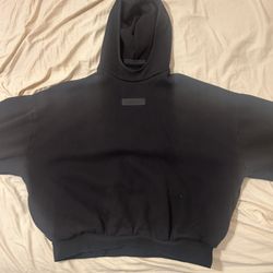 Black Essential Hoodie 