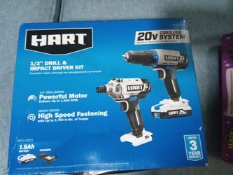 New 2 piece drill set HART