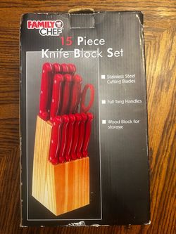 Family Chef 15-Piece Knife Block Set