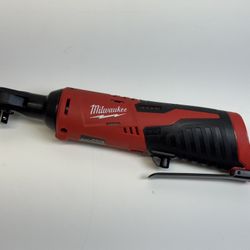 New!! Milwaukee M12 12V Lithium-Ion Cordless 3/8 in. Ratchet (Tool-Only)