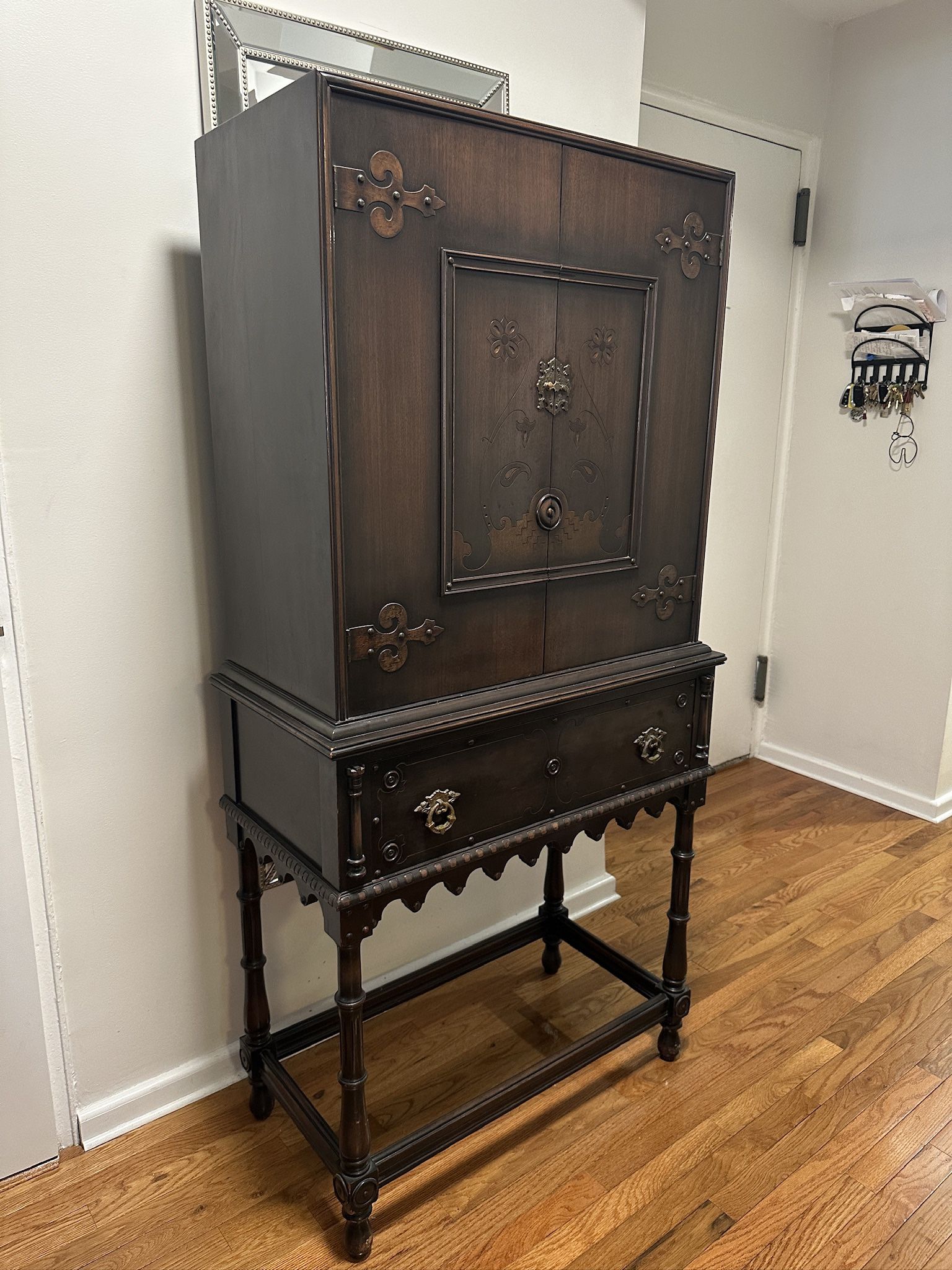 Antique Wooden China Cabinet