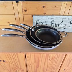 4-Piece HexClad Hybrid Pans - Lightly Used, Excellent Condition