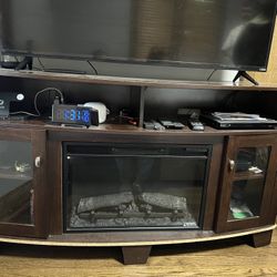 Tv Stand With Electric Fireplace for Sale in Chicago IL OfferUp