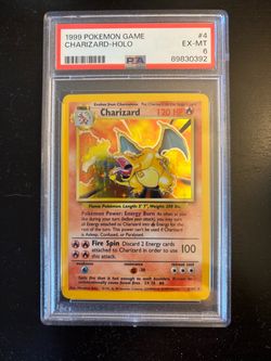 Pokémon card - Charizard - PSA 6 - base set - unlimited