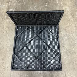 Square Rattan Wicker Coffee Table with Glass Top – New