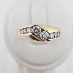 14k gold 1.16ctw natural VS diamond band