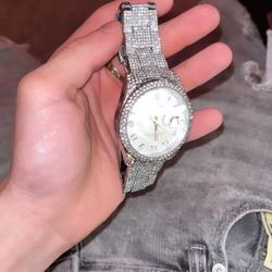 VVS1 Iced Out Watch Passes Diamond Tester