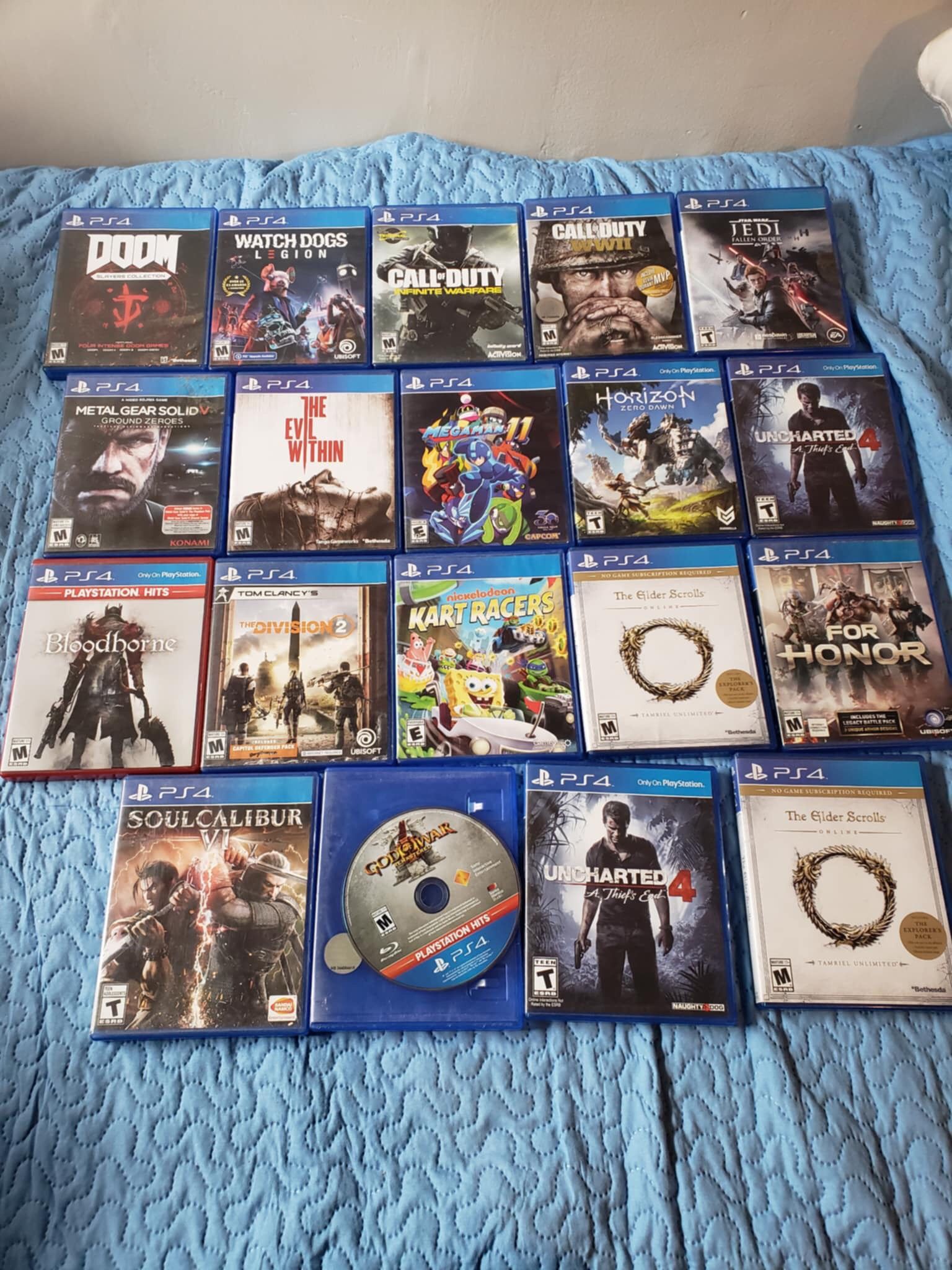 Playstation 4 Games PS4 PS 4 Playstation 5 Can Be Play PS5 PS 5... 8 Games for $100 or $20! Each. New games conditions any 8 Games $100