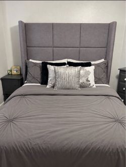 Grey Queen Size Bedframe
