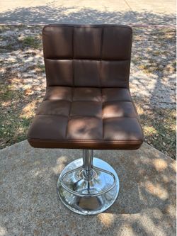 Brown Furmax Bar Stool - Used with Tear, Pickup Today