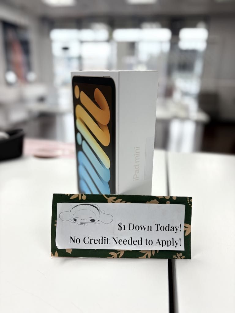 Apple IPad Mini 6 Tablet - $1 To Take it Home same Day and Pay the Rest later!
