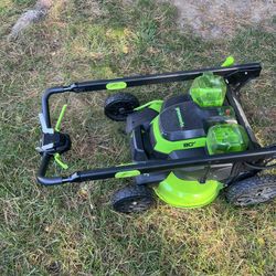 Green works 25” 80V Mower