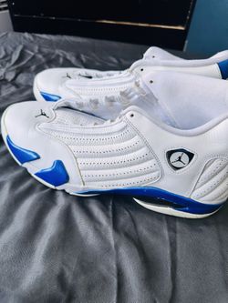 Jordan 14 White Hyper Royal