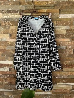 ]Mlaughlin Black And White Tunic Xsmall