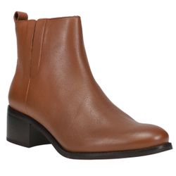 Cole Haan Brown Leather Ankle Boots Size 7 - Excellent Preloved Condition