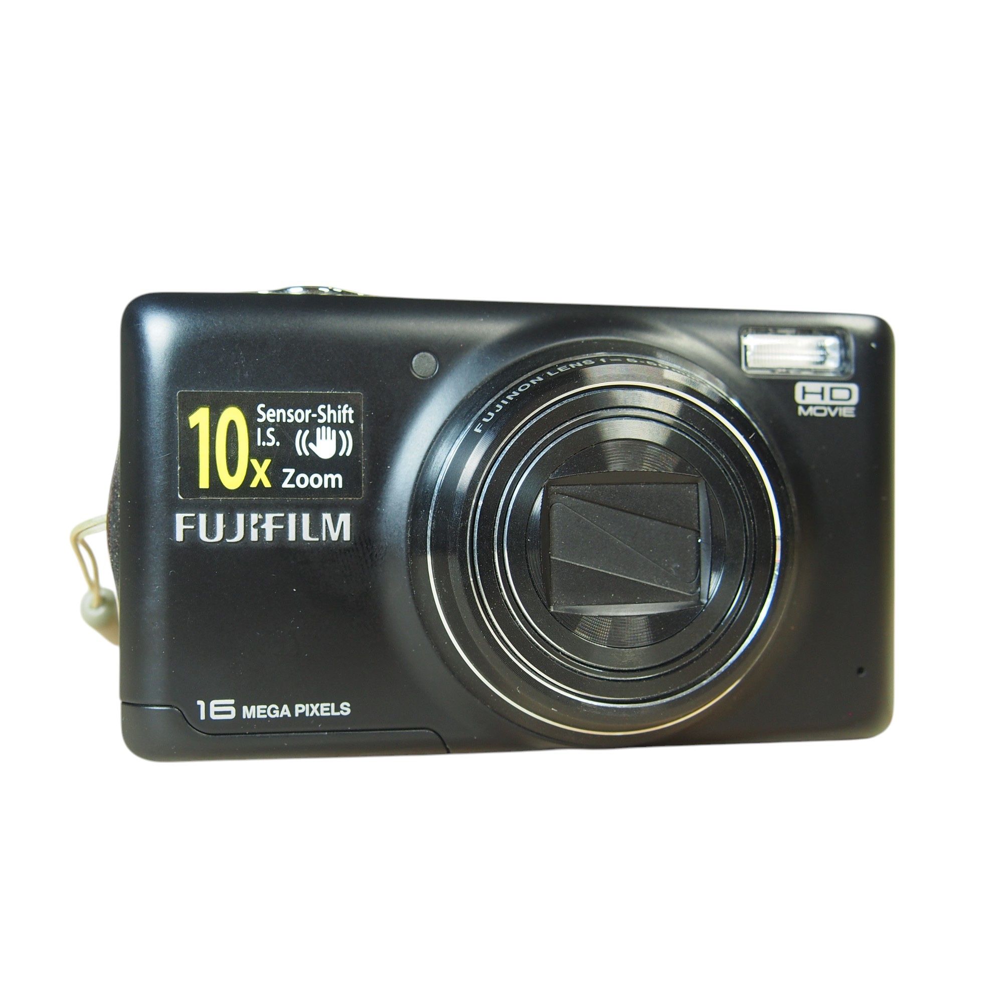 Fujifilm Finepix T410WM 16.0MP Digital Camera Bundle Black w/Charger + 16GB Card Comes with: Camera Charger Battery *16GB Memory Card / SD Card Wrist