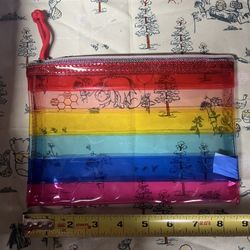 Rainbow Plastic Pouch Case 