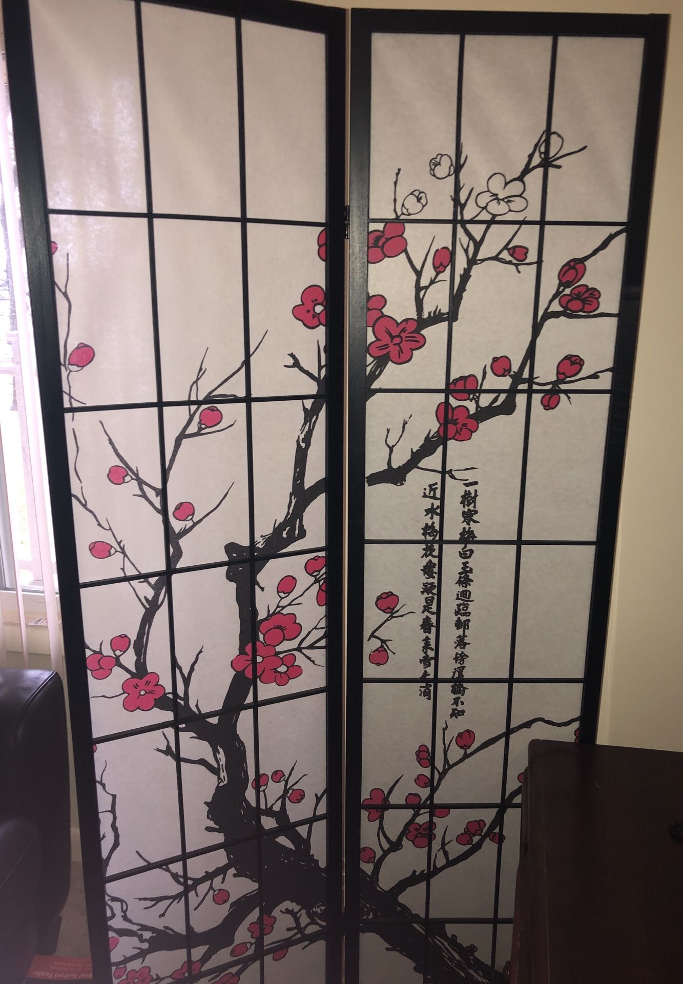 Cherry blossom room divider