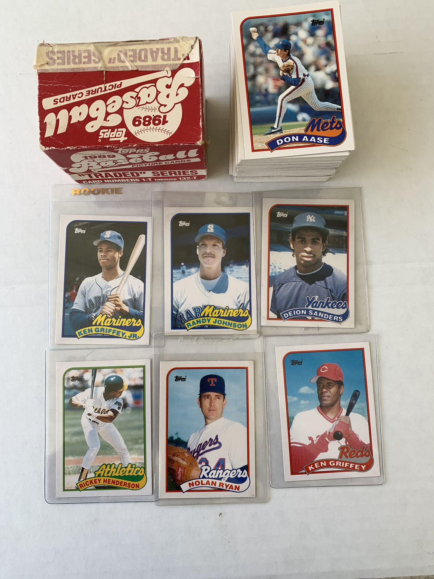 Baseball Topps 1989 traded series complete 1T-132T RC Ken Griffey Jr. and more