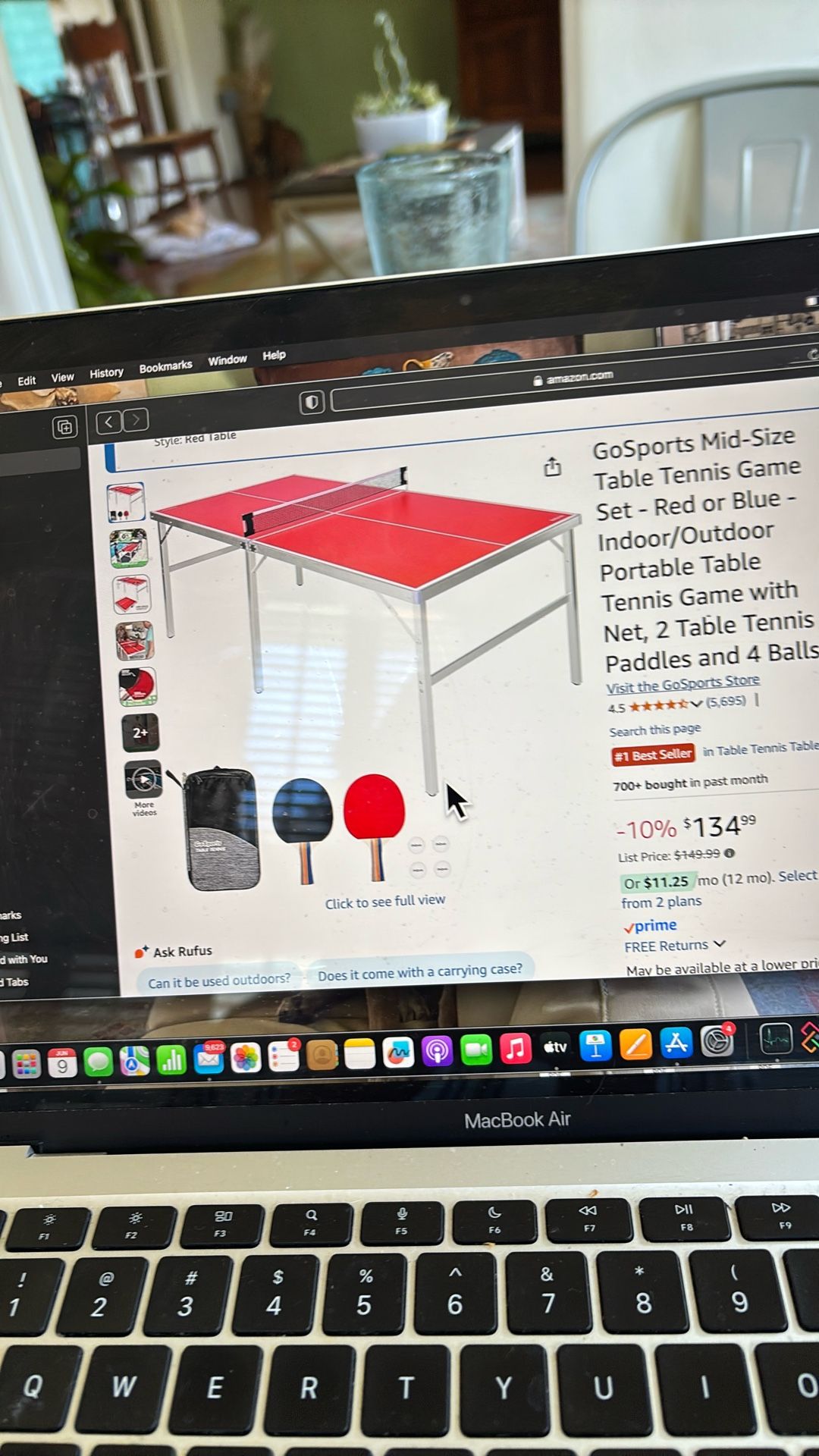 Portable Ping Pong Set