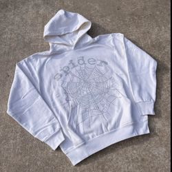 White OG Spider Hoodie 