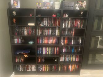 3  Black Bookcases