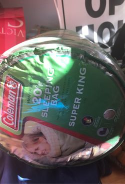 Coleman 20f sleeping bag super king