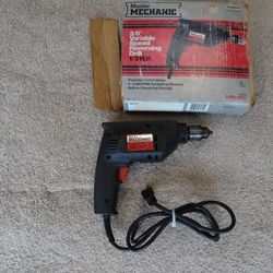 Master Mechanic 3/8 Variable Speed Reversing Drill 