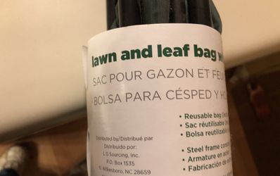 Lawn And Leaf Bag With Steel Expandable Frame