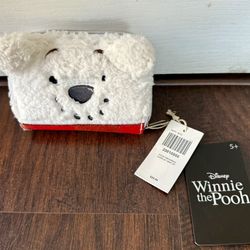 Loungefly Disney Winnie The Pooh Snowman Plush Cosplay Holiday Zip Wallet NEW