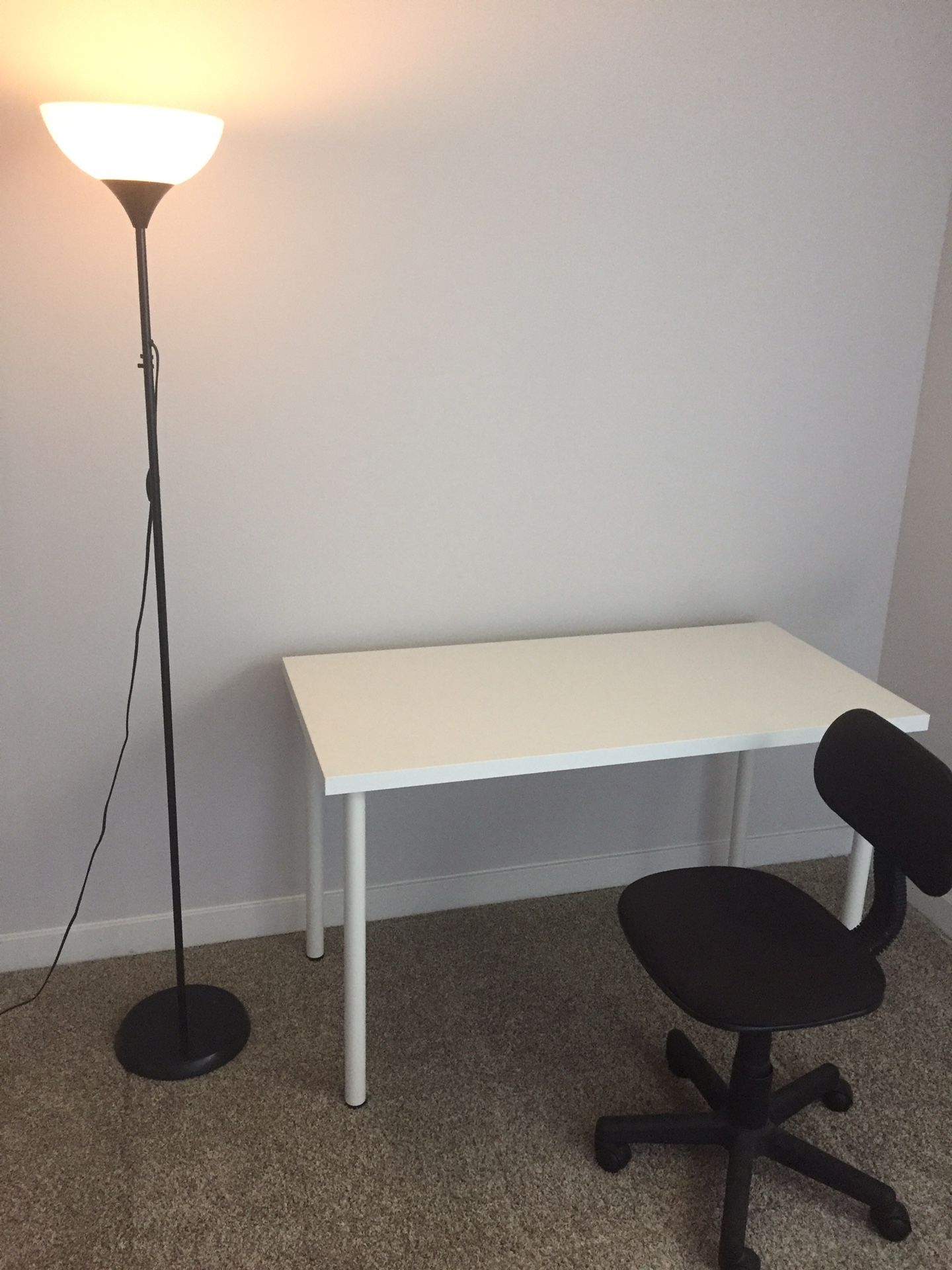 Move out sales! IKEA desk + chair + ikea lamp!