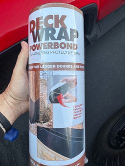 12" x25'Deck Wrap PowerBond Self-Adhering Protective Wrap