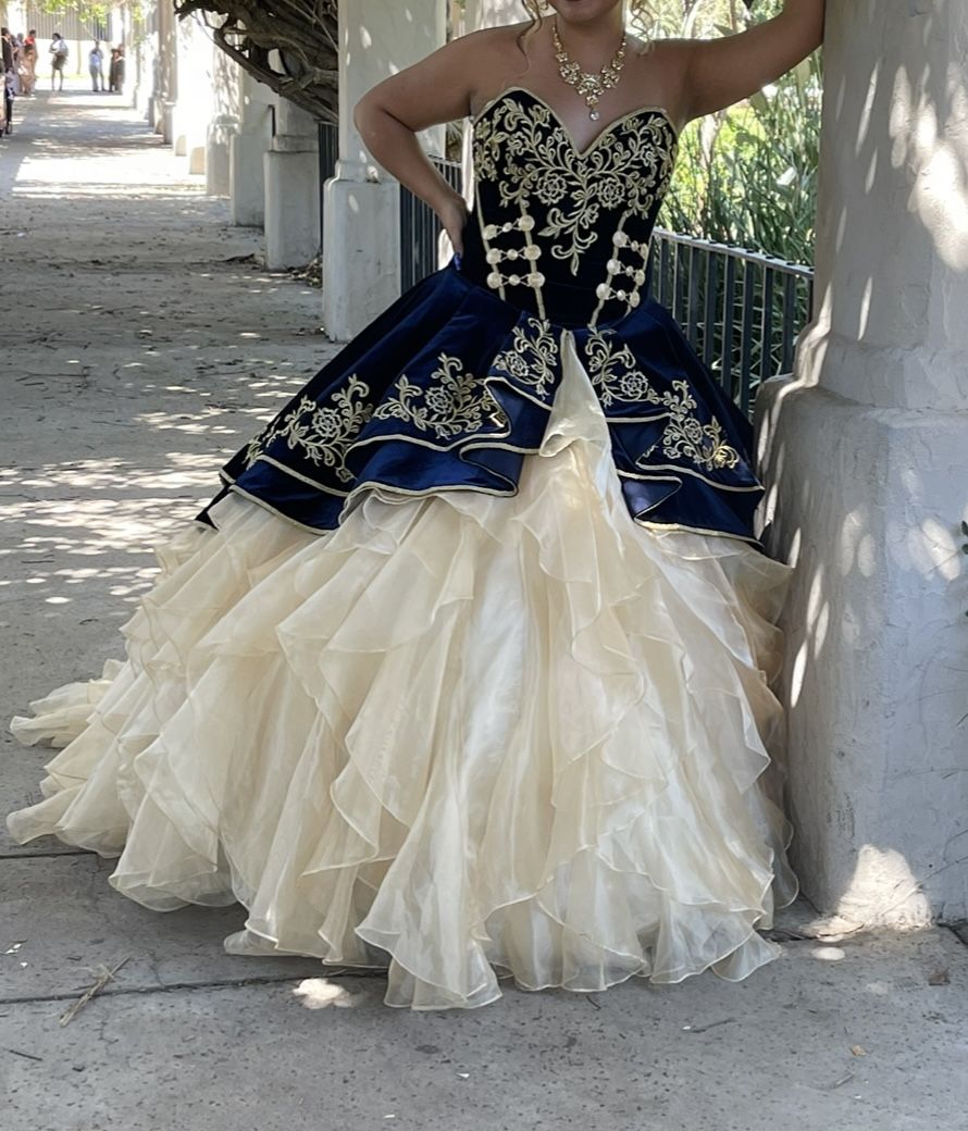 Quinceañera Charro Dress With Accessories