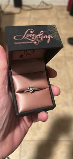 Sterling Silver With Small Diamonds Ring