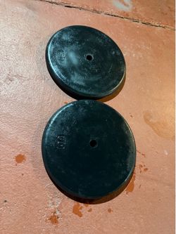 Gym fitness plates 1 inch  ( 50.lbs x 2 ) total 100.lbs