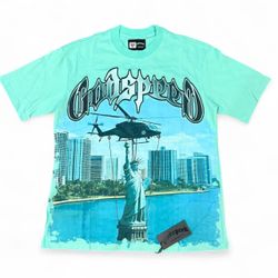 Teal Godspeed T shirt