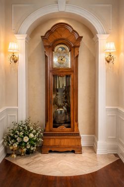 Grandfather Clock , Made by Ridgeway .