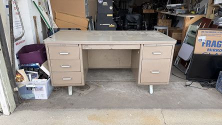 Vintage Metal Desk