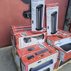 GET READY FOR THIS WINTER LASKO HEATERS CERAMIC TOWER ECONOMIC ENERGY SAVER INCLUDING REMOTE CONTROL FOR FULL SIZE ROOM IF SOMEBODY INTERESTED PLEASE 