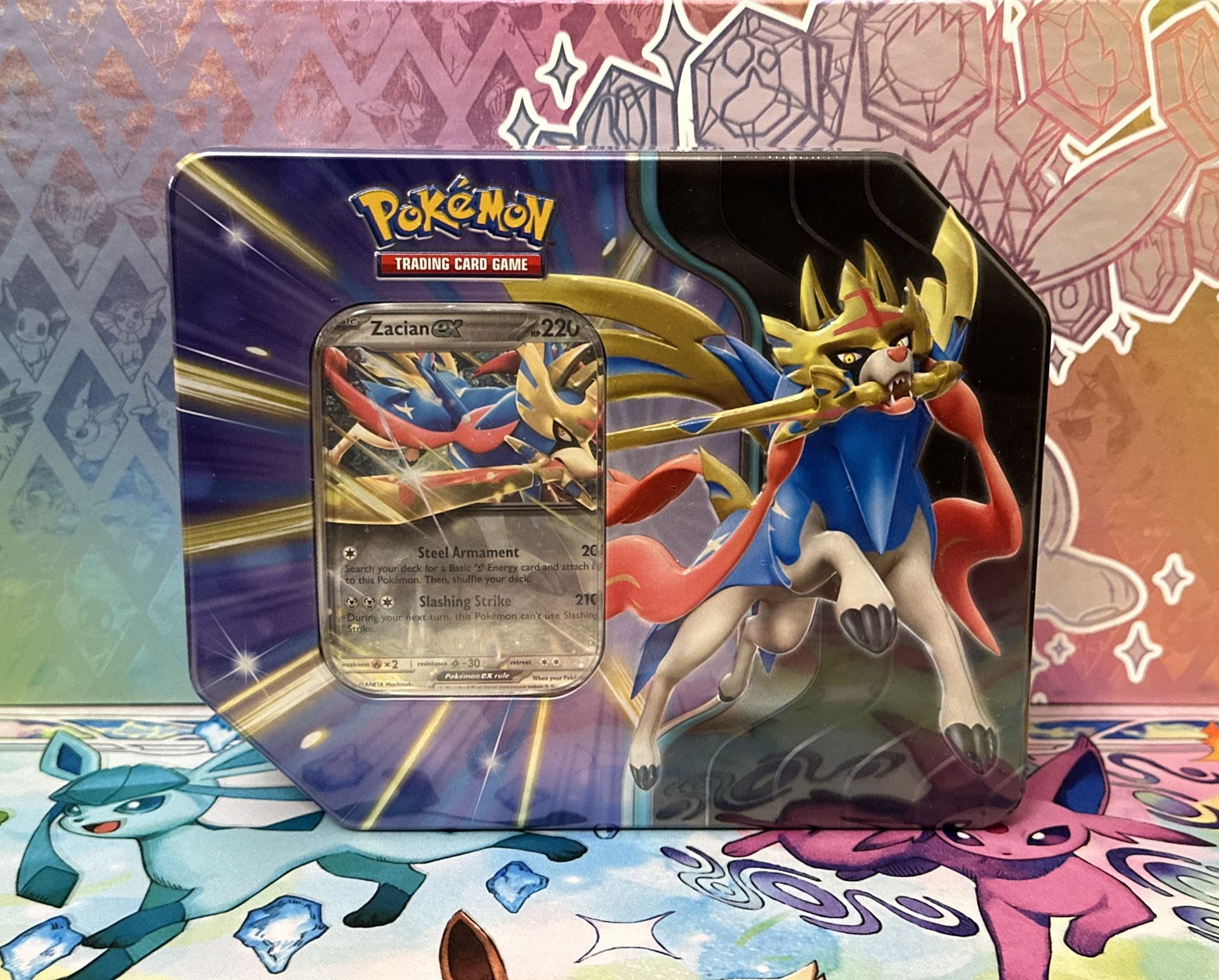 Pokémon Scarlet & Violet Slashing Legends Tin (Zacian ex)