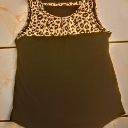 Black Sleeveless Tank Top