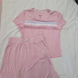 Hurley Pink Pajama Set Size Small