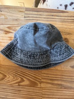 Washed Denim Bucket Hat vintage 90s denim cotton
