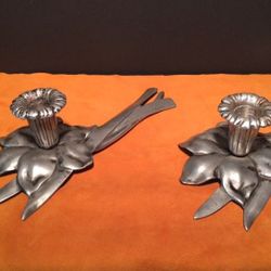 Vintage Bruce Fox Hand Finished Wrought Metals candelabra