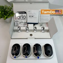 Arlo Pro 5S Spotlight Security Camera 2K HDR VMC4460P-100NAS Wireless, 4-Pack