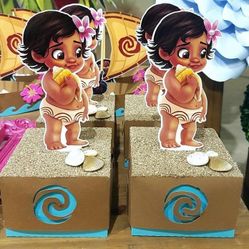 Baby Moana Table Decorations 