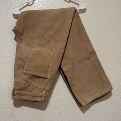 EMPYRE Tori Pants Thick Corduroy Skater Tan White Y2k Hipster 90s Size 0